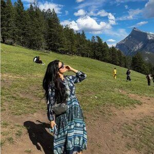 Cara Cara Tanglewood dress (tie waist, fits XS-M)